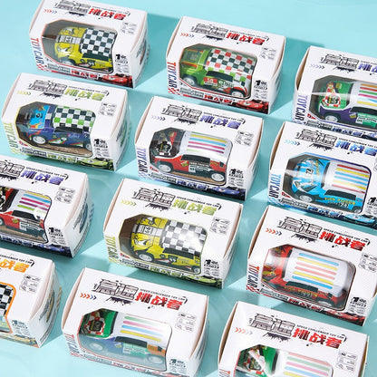 New Children Boxed Huili Iron Car Alloy Toy Car Boys Racing sports car Model Gift Box suit - image 4