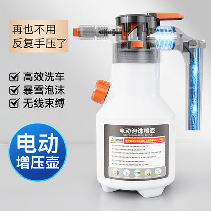 Specialized Car Washing Tools, Electric Foam Sprayer, Wireless Charging High-Pressure Pa Sprayer, Fan-Shaped Sprayer, Electric Car Washing Gadget - image 4