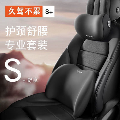 Car Memory Foam Headrest Pillow Cushion Gift Lumbar Support Cushion for Sleeping in Car Breathable Neck Support Pillow - image 1