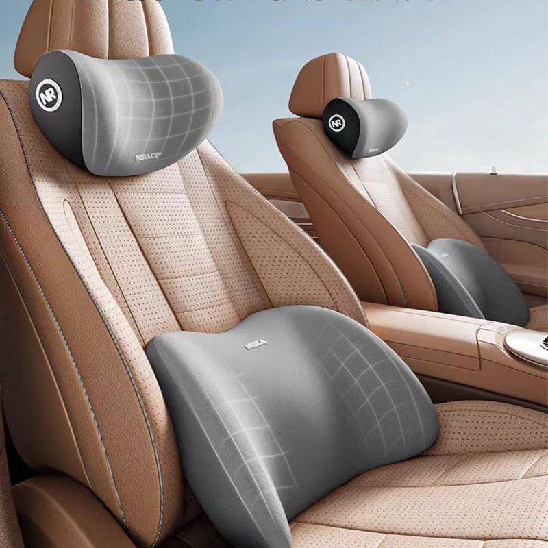 Car Memory Foam Headrest Pillow Cushion Gift Lumbar Support Cushion for Sleeping in Car Breathable Neck Support Pillow - image 4