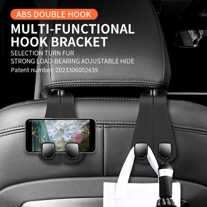 Car double hook car seat hook multi-function car front back hanging storage hook - image 2