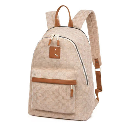 Fashion Checkerboard Printed Letter Backpack Car Stitch Bag Travel Bag Trendy Brand Checker Men's and Women's Sports Backpack - image 1