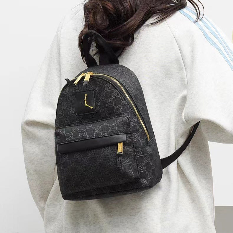 Fashion Checkerboard Printed Letter Backpack Car Stitch Bag Travel Bag Trendy Brand Checker Men's and Women's Sports Backpack - image 4