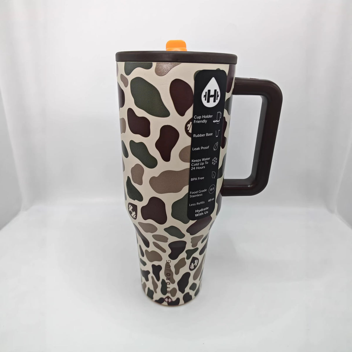 Cross-Border European and American 32Oz40Oz Handle Sealing Lid Hydrojug Large Capacity Leak-Proof Car Thermos Cup - image 1