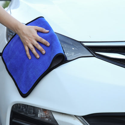 Double-sided Coral Fleece Car Washing Towel Thickened Water Absorbing Glass Cleaning Towel Plus Logo Large Car Wiping Towel - image 2