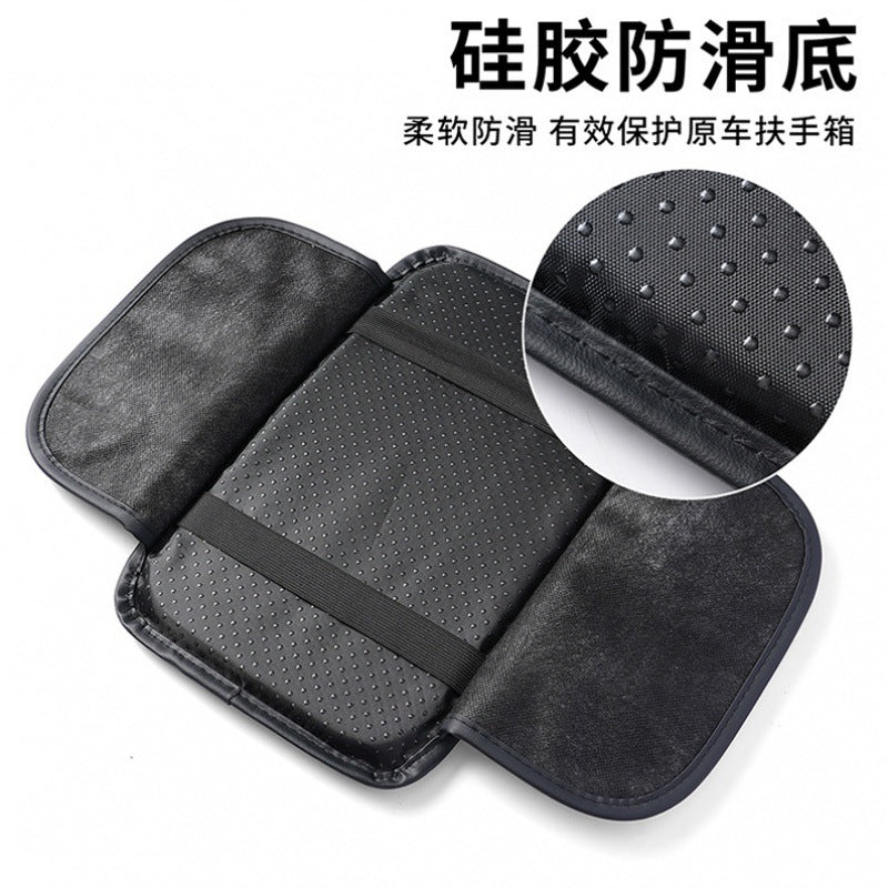 Cross-border car armrest box cushion multifunctional double pocket storage bag car central armrest box sponge booster cushion cover - image 4