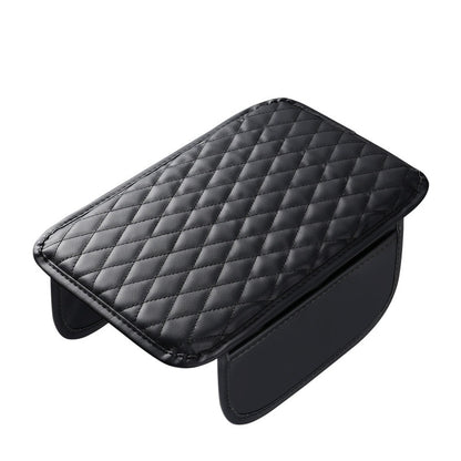 Cross-border car armrest box cushion multifunctional double pocket storage bag car central armrest box sponge booster cushion cover - image 5