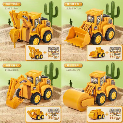 Children's toys pressing engineering truck excavator inertia back force car educational toys boys small gift wholesale - image 1