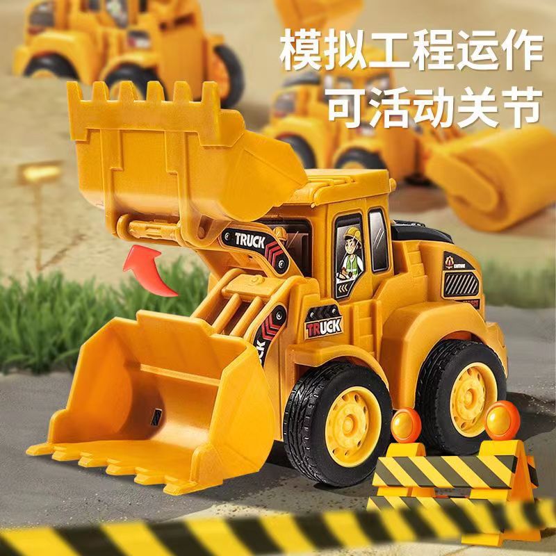 Children's toys pressing engineering truck excavator inertia back force car educational toys boys small gift wholesale - image 3
