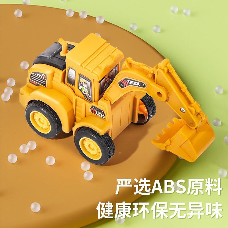 Children's toys pressing engineering truck excavator inertia back force car educational toys boys small gift wholesale - image 4