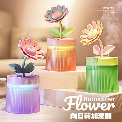 USB Landscape Humidifier Desktop Ornament Colorful Ambient Light Spray Night Light Hydration Device Car Cross-Border Export - image 2