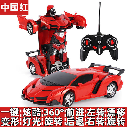 One-click Deformation Car King Kong Racing RC Wireless Remote Control Car Rechargeable Kidsren's Toy Sports Car Model - image 1