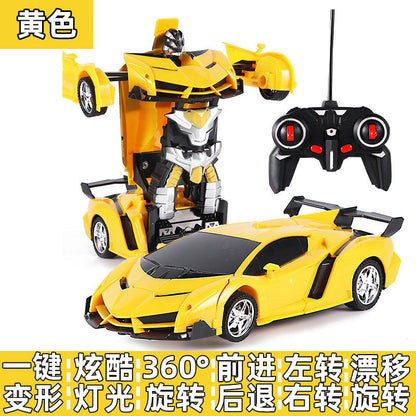One-click Deformation Car King Kong Racing RC Wireless Remote Control Car Rechargeable Kidsren's Toy Sports Car Model - image 2