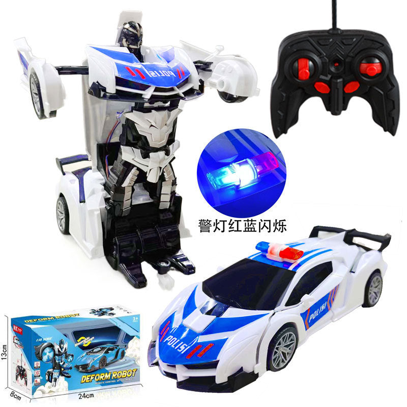 One-click Deformation Car King Kong Racing RC Wireless Remote Control Car Rechargeable Kidsren's Toy Sports Car Model - image 3