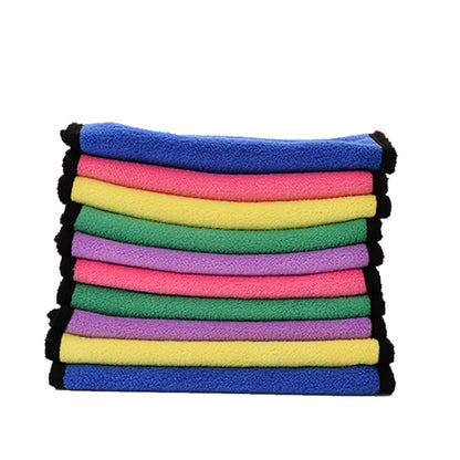 Coral Velvet Towel Household Cleaning Car Wash Towel Car Wipe Cloth Car Glass Rag Absorbent Edge Towel Wholesale - image 3