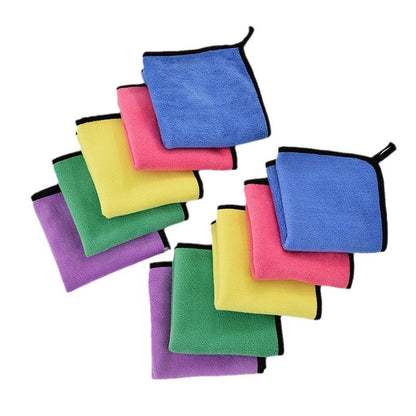 Coral Velvet Towel Household Cleaning Car Wash Towel Car Wipe Cloth Car Glass Rag Absorbent Edge Towel Wholesale - image 5