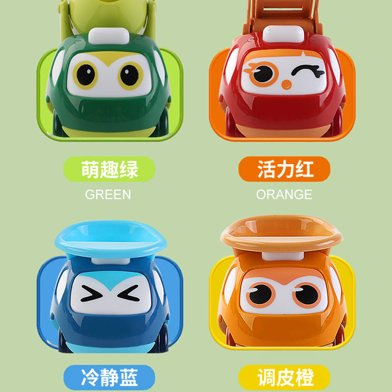 Cute Engineering Vehicle Car Cartoon Inertia Pull-Back Car Toy Children's Baby Kindergarten Gift Street Stall Wholesale - image 4