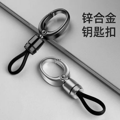 Men's Car Keychain Pendant Metal Simple Key Chain Waist Hanging Buckle Hanging Ornaments Business Anti-lost Key Chain - image 1