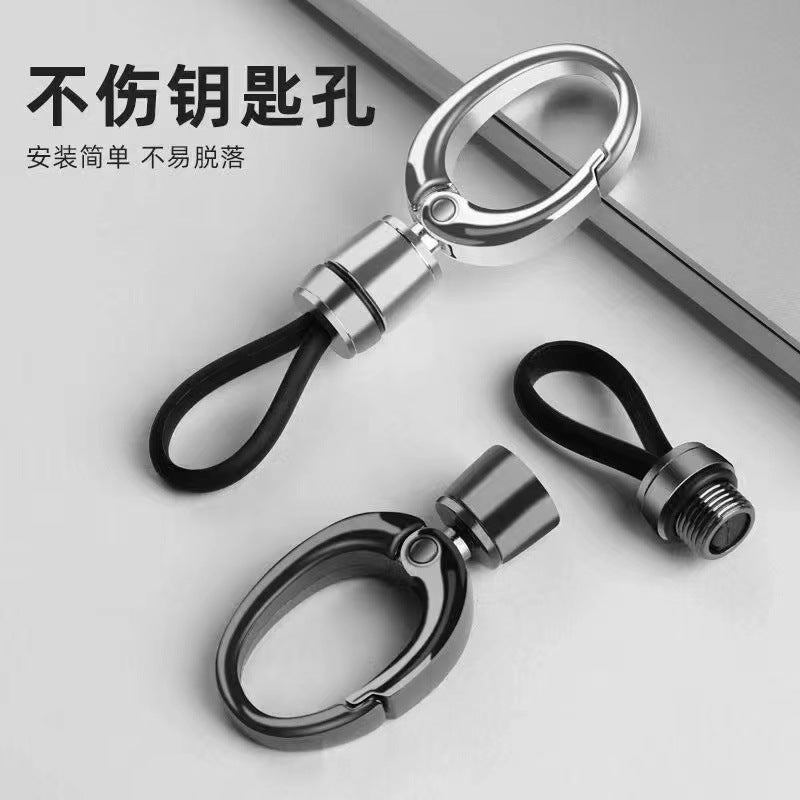 Men's Car Keychain Pendant Metal Simple Key Chain Waist Hanging Buckle Hanging Ornaments Business Anti-lost Key Chain - image 3