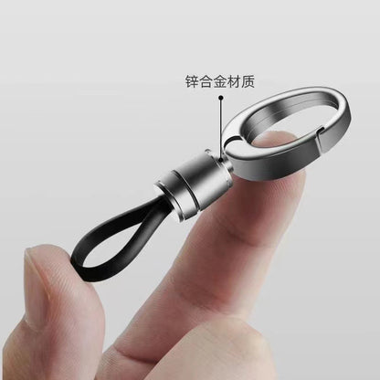 Men's Car Keychain Pendant Metal Simple Key Chain Waist Hanging Buckle Hanging Ornaments Business Anti-lost Key Chain - image 4