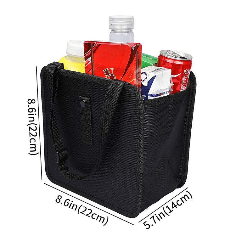 Car trash can storage net pocket hanging trash can rear seat storage box waterproof trash can storage bag - image 3