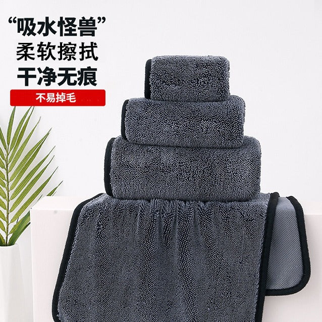 Cross-Border Thickened Absorbent Twisted Cloth Spiral Towel for Car Cleaning, Multifunctional Cleaning Cloth, Car Wash Towel - image 2