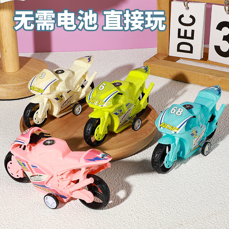Cartoon Huili motorcycle parent-child interaction Huili motorcycle children's baby toy stall night market supply wholesale - image 2