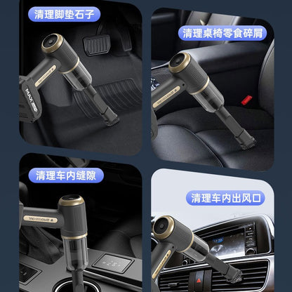 Cross-Border Car-Mounted Wireless Vacuum Cleaner, Dust Remover, High Suction Power, Rechargeable, Mini Portable, Blowing and Suction Integrated, High Power, for - image 3