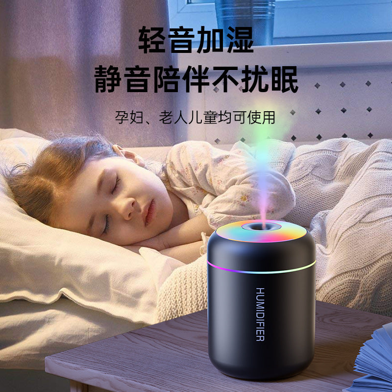 Mars Cannon Ash Humidifier USB Mini Car Small Silent Heavy Fog Colorful Atmosphere Light Home Air-Conditioned Room - image 4