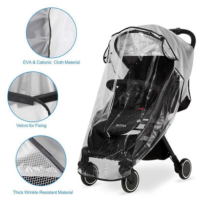 Amazon Cross-border Hot Selling Baby Car Rain Cover Trolley Windshield Winter Warm Cover Baby Car Raincoat Universal - image 2