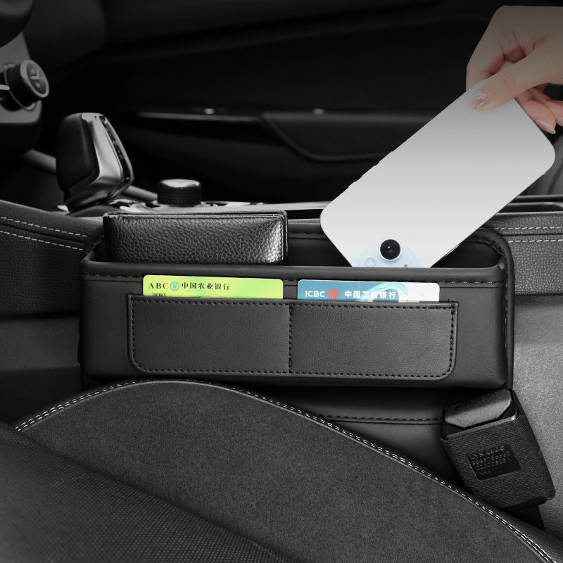 Car Gap Storage Box with Multiple Card Slots for Driver and Passenger, Organizer Bag for Car, High-Quality Car Accessory - image 3