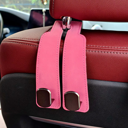 Car Hook Car Seat Back Hook Fool Leather Car Rear Car Storage Metal Small Hook - image 1