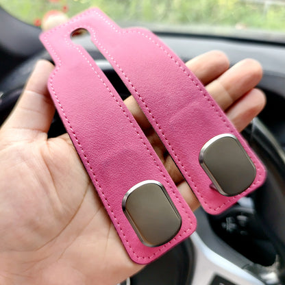 Car hook car seat back storage hook metal suede hook car rear bracket hook - image 1