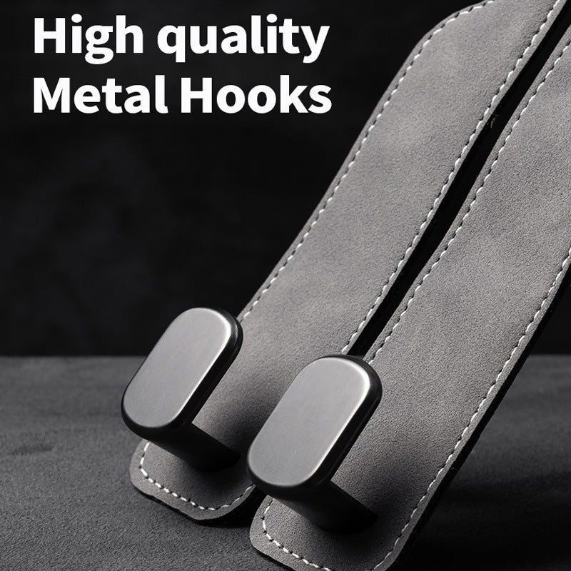 Car hook car seat back storage hook metal suede hook car rear bracket hook - image 4