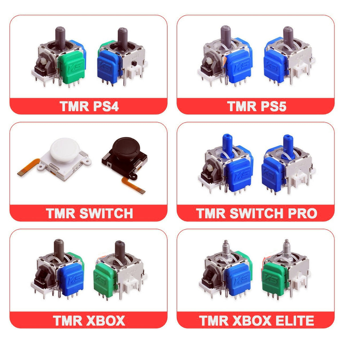 Ps5Tmr Magnetic Resistance Hall Joystick Js13Pro Ps4 Electromagnetic Ic Joystick Xboxone Steering Rod Accessories - image 1