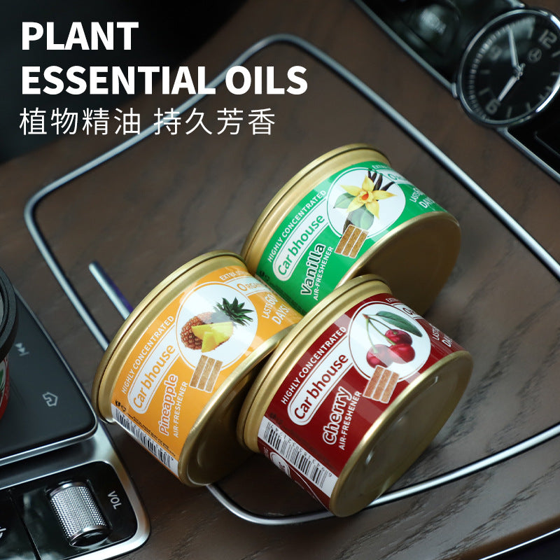 Car Aromatherapy Wood Canned Coffee Flavor Car Fragrance New Car Deodorizing Fiber Air Fresh Agent Foreign Trade Explosions - image 1