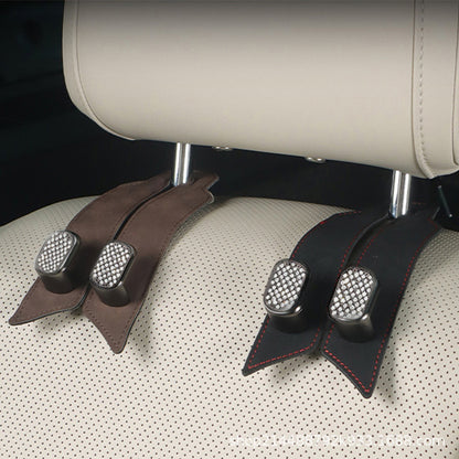 Car Flip Belt Diamond Hook Car Rear Row Chair Storage Mobile Phone Bracket Hook Car Seat Back Storage Hook - image 4