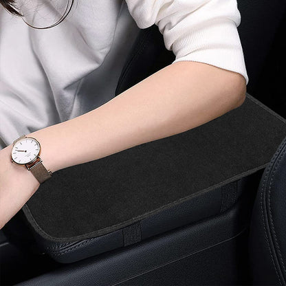 Plush car armrest box pad four seasons universal multifunctional armrest box booster pad interior car protection pad - image 2