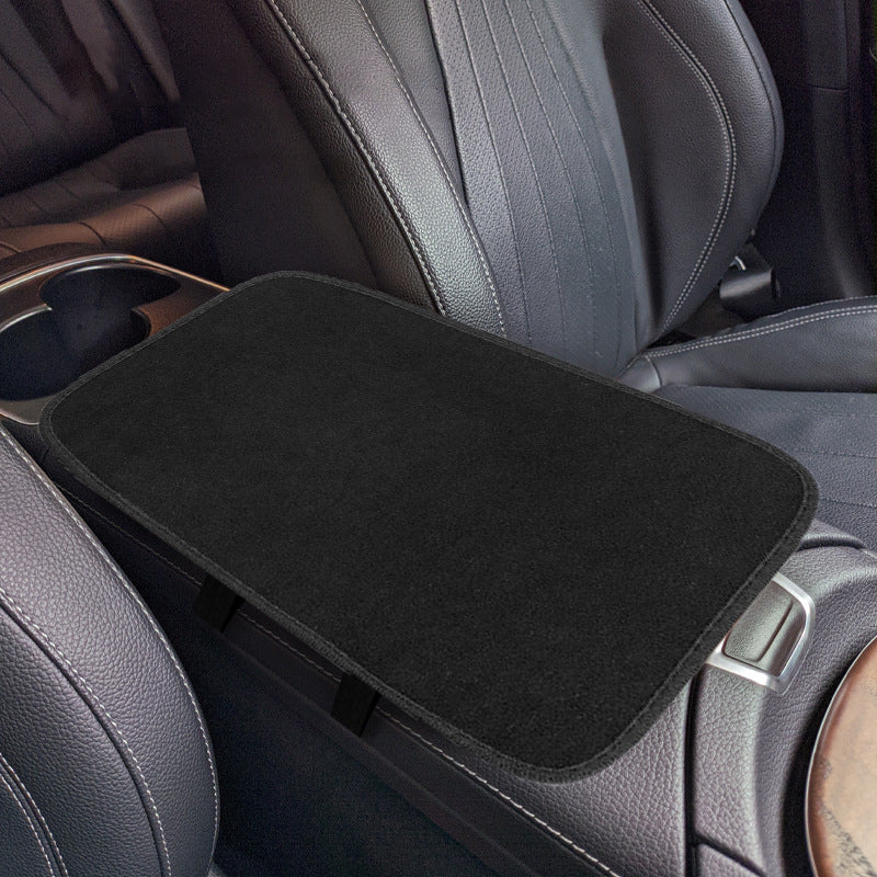 Plush car armrest box pad four seasons universal multifunctional armrest box booster pad interior car protection pad - image 3