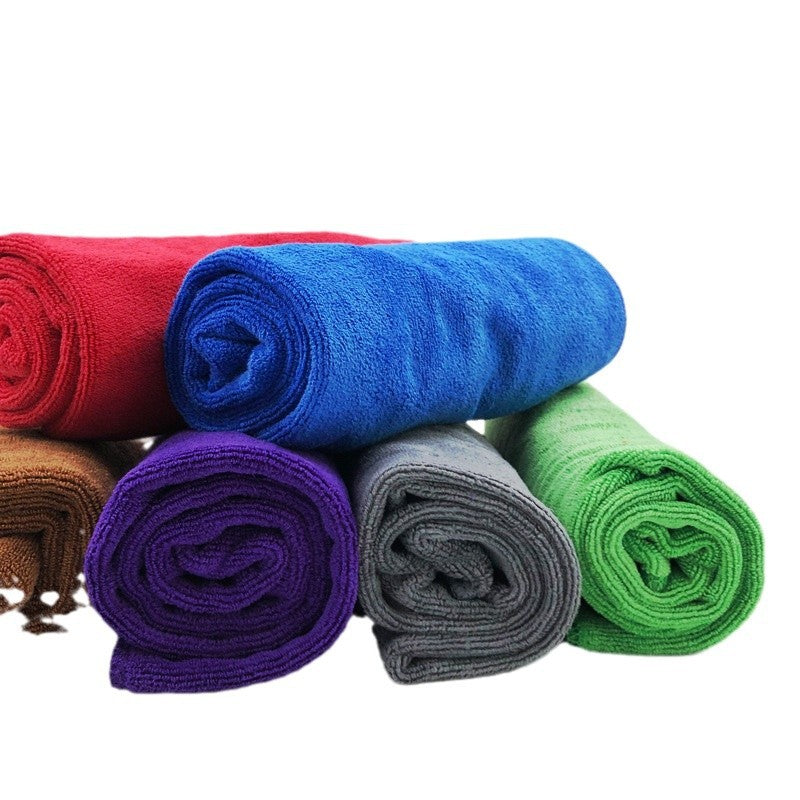 Manufacturers produce microfiber weft-knitted car wash towel car towel velvet thickened absorbent cleaning housekeeping cleaning - image 5