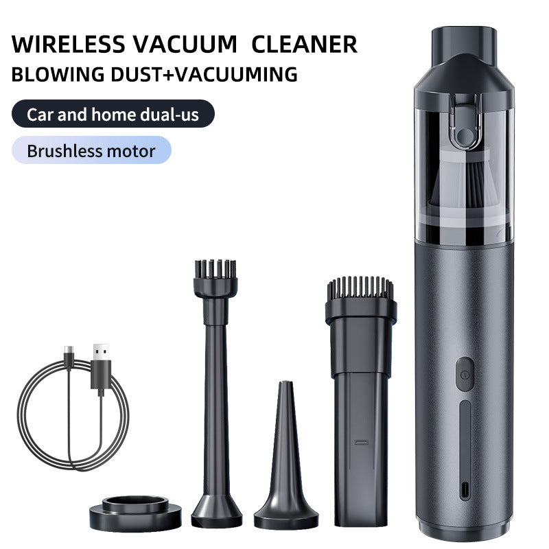 Car vacuum cleaner dust removal large suction inflatable integrated dual-purpose handheld high-power car mini brushless dust blower - image 1