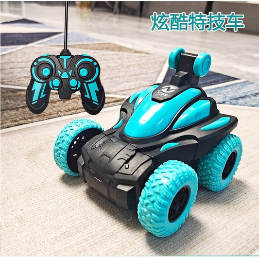 Cross-border explosions children's remote control car tipping bucket stunt car large wireless remote control car rolling rotating toys wholesale - image 1