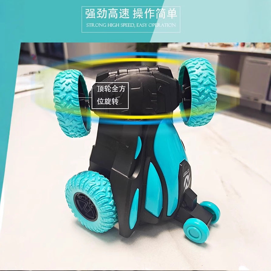 Cross-border explosions children's remote control car tipping bucket stunt car large wireless remote control car rolling rotating toys wholesale - image 4