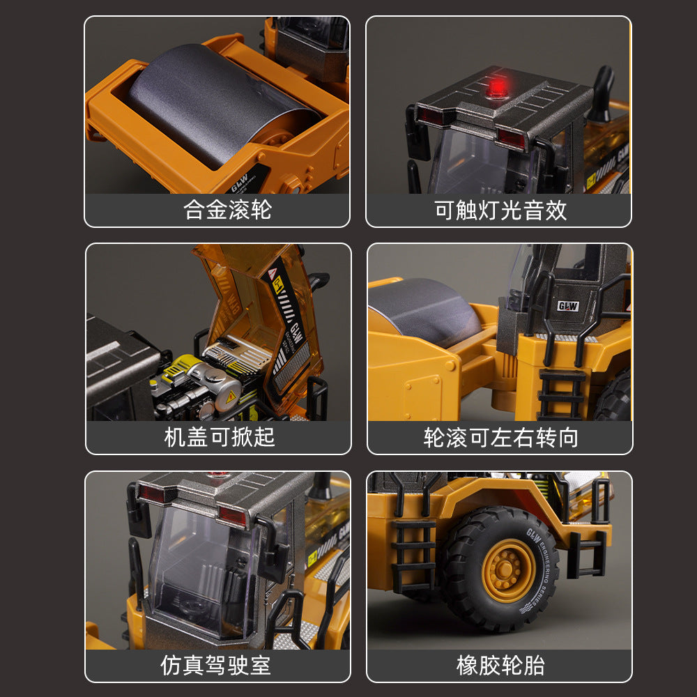 Steel Liwei 1:40 large alloy inertial roller toy engineering vehicle simulation roller model baby puzzle - image 4