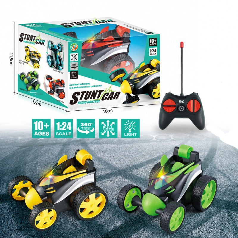 Remote control stunt dump truck electric universal rollover stunt double-sided toy car children's off-road toy racing cross-border - image 2