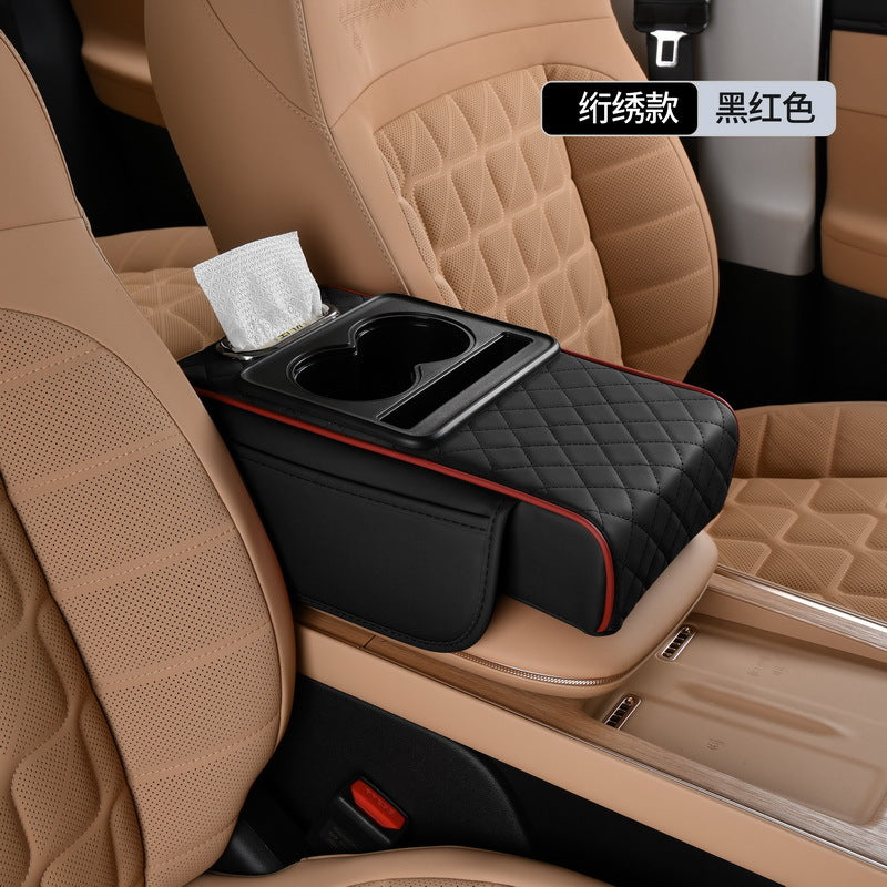 Car armrest box pad car tissue box universal storage bag elbow pad multifunctional 5-in-one armrest pad - image 4