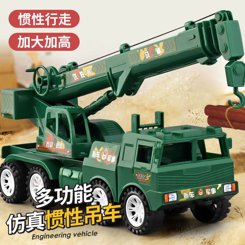 Large Crane Toy Engineering Vehicle Selection for Baby Boys Aged 3-6, New Inertia Crane Model Simulation Crane - image 2
