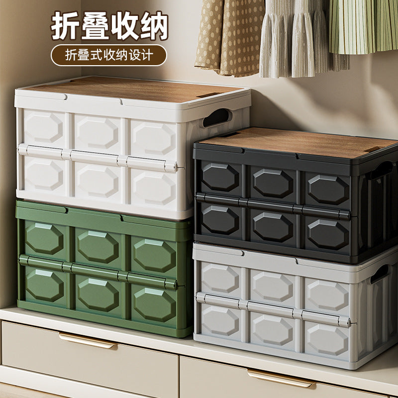 Outdoor Camping Storage Box with Lid Trunk Car-mounted Multi-functional Large-capacity Storage Box Portable Stall Storage Box - image 2