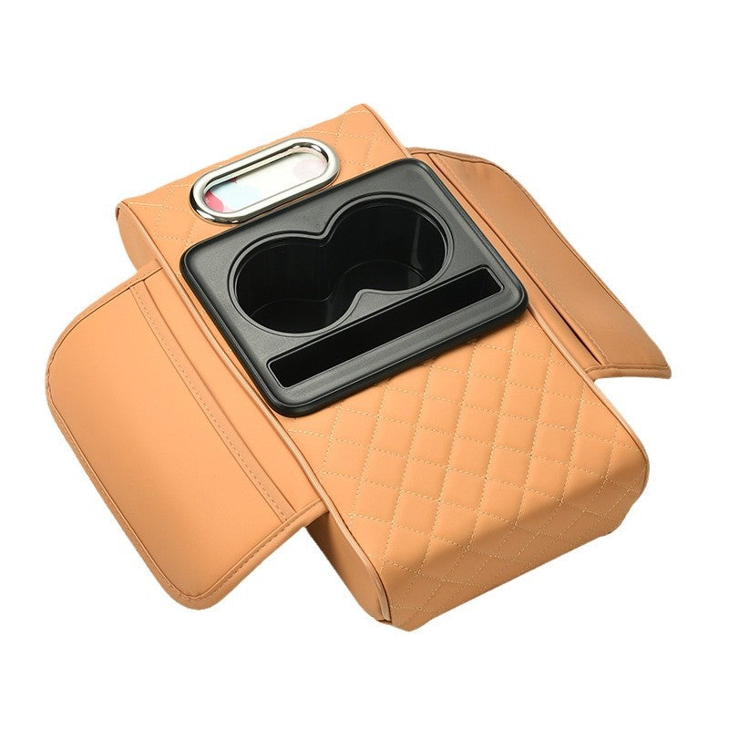Z4P Car Armrest Box Pad Heightening Pad 4-in-1 Car Tissue Box Storage Bag Water Cup Holder Multi-Functional Storage - image 5