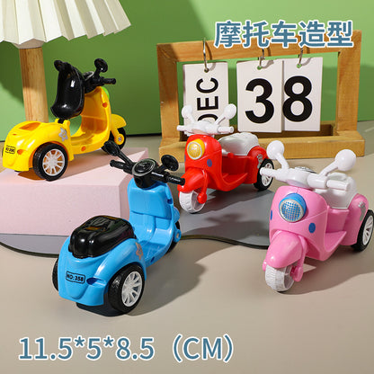 Children's Motorcycle Toys Cartoon Huili Motorcycle Boys and Girls Baby Gifts Kindergarten Stall Toys Wholesale - image 2